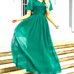 New Lace Chiffon Formal Dress